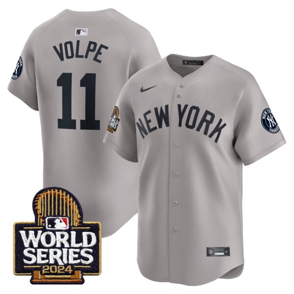 Men's Yankees 2024 World Series Vapor Premier Limited Jersey - All Stitched - Image 26
