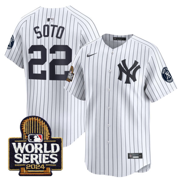 Men's Yankees 2024 World Series Vapor Premier Limited Jersey - All Stitched - Image 22