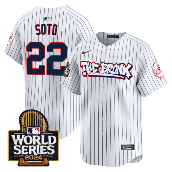 Men's Yankees The Bronx 2024 World Series Vapor Premier Limited Jersey - All Stitched - Image 14