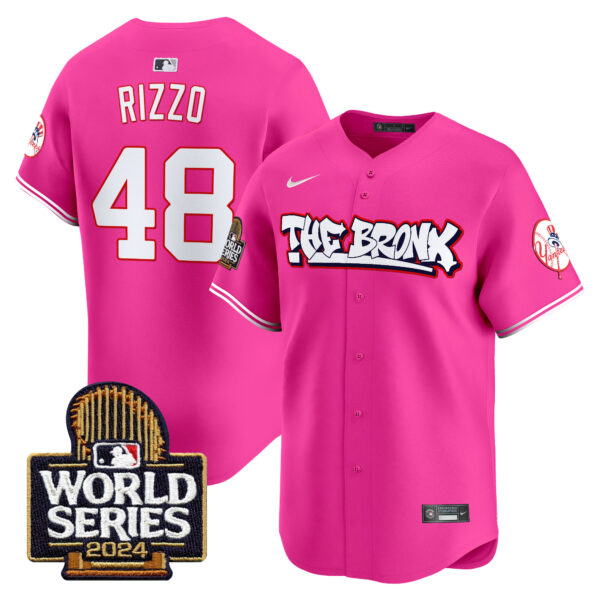 Men's Yankees The Bronx 2024 World Series Vapor Premier Limited Jersey - All Stitched - Image 39