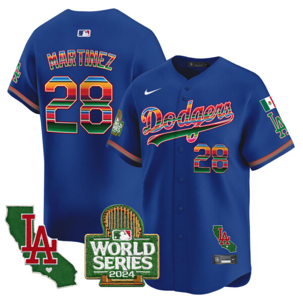 Men's Dodgers Mexico 2024 World Series Vapor Premier Limited Jersey - All Stitched - Image 15