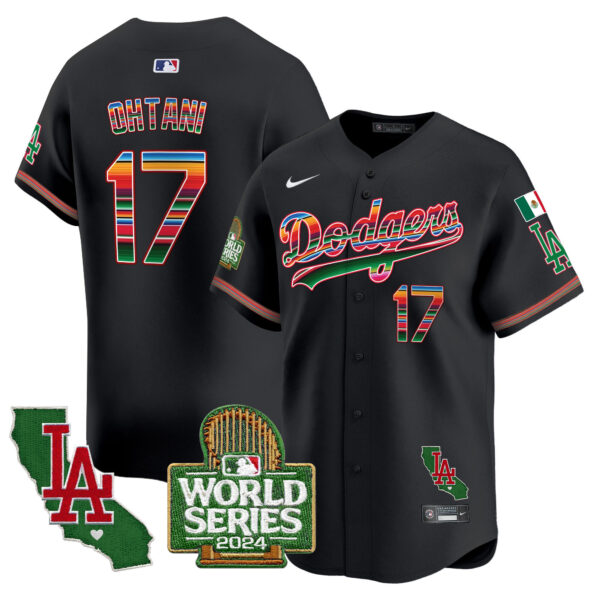 Men's Dodgers Mexico 2024 World Series Vapor Premier Limited Jersey - All Stitched - Image 18