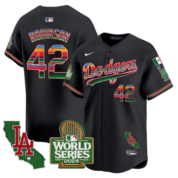 Men's Dodgers Mexico 2024 World Series Vapor Premier Limited Jersey - All Stitched - Image 19
