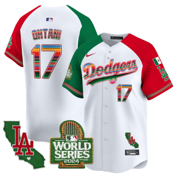 Men's Dodgers Mexico 2024 World Series Vapor Premier Limited Jersey - All Stitched - Image 26