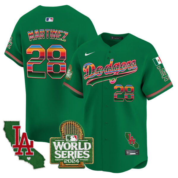 Men's Dodgers Mexico 2024 World Series Vapor Premier Limited Jersey - All Stitched - Image 39