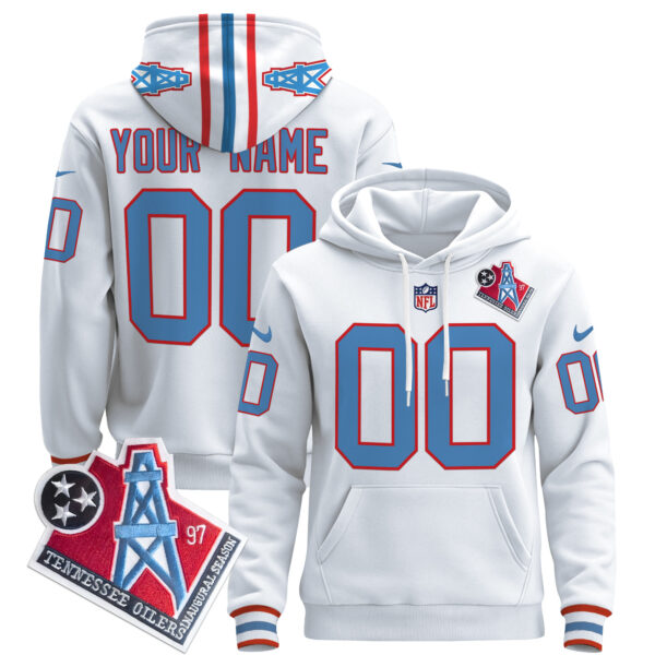 Tennessee Titans 2024 Custom Pullover Hoodie - All Stitched - Image 3