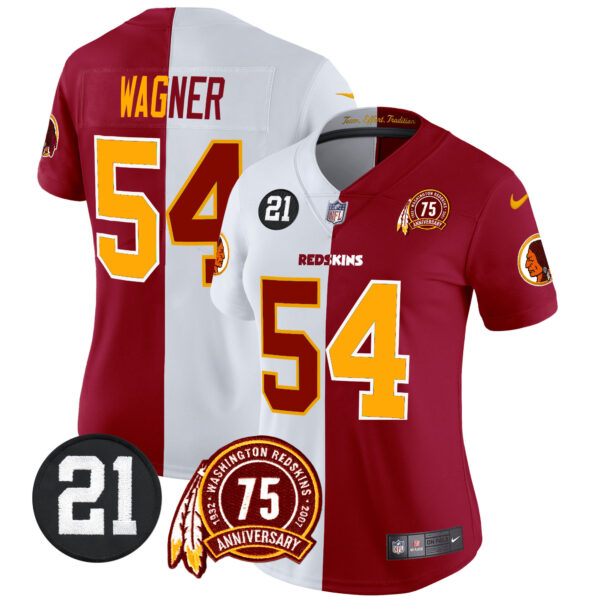 Women's Washington Redskins 75th & Sean Taylor Patch Vapor Limited Jersey - All Stitched - Image 45