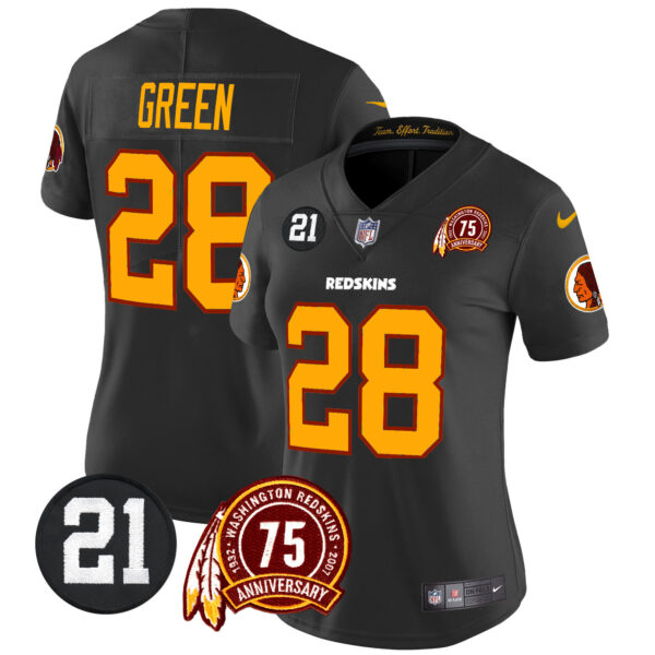 Women's Washington Redskins 75th & Sean Taylor Patch Vapor Limited Jersey - All Stitched - Image 23