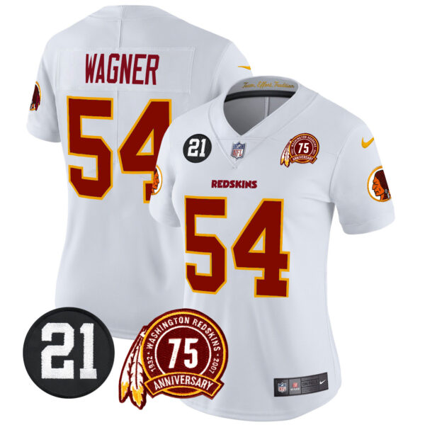 Women's Washington Redskins 75th & Sean Taylor Patch Vapor Limited Jersey - All Stitched - Image 37