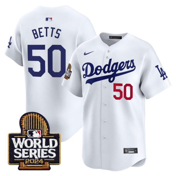 Men's Dodgers 2024 World Series Vapor Premier Limited Jersey - All Stitched - Image 4