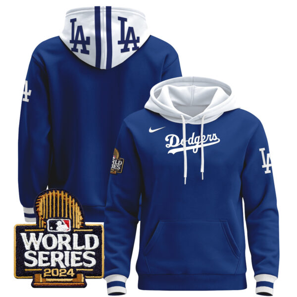 Men's Dodgers 2024 World Series Pullover Hoodie - All Stitched - Image 16