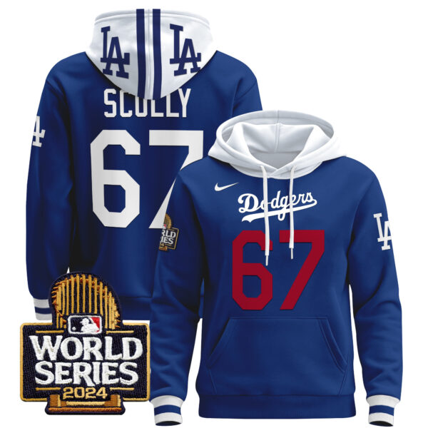 Men's Dodgers 2024 World Series Pullover Hoodie - All Stitched - Image 13