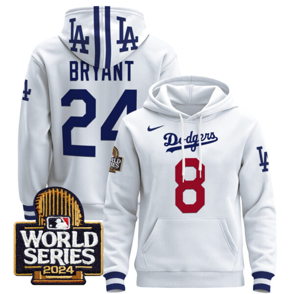 Men's Dodgers 2024 World Series Pullover Hoodie - All Stitched - Image 4