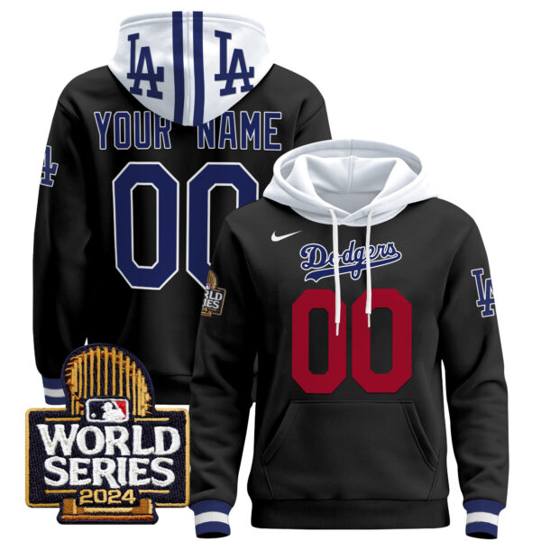 Dodgers 2024 World Series Custom Pullover Hoodie - All Stitched - Image 3