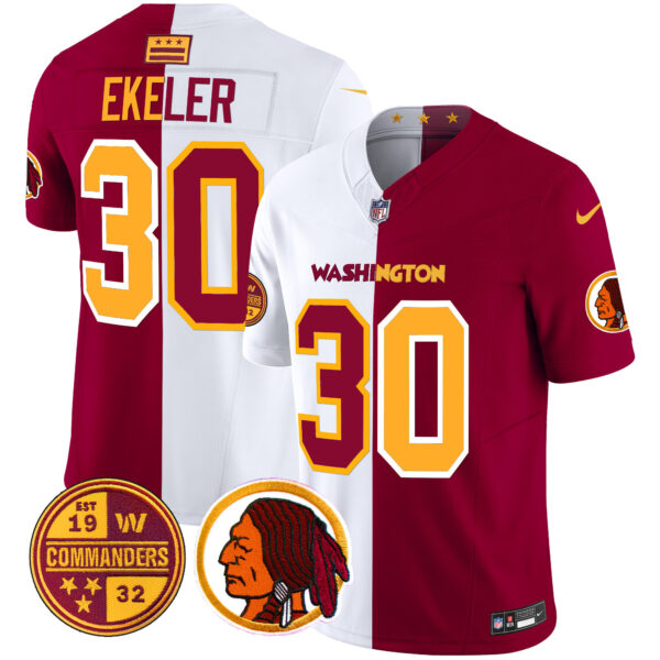 Men's Washington Half Redskins & Commanders Vapor Limited Jersey - All Stitched - Image 3