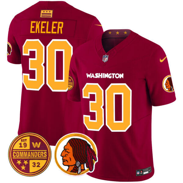 Men's Washington Half Redskins & Commanders Vapor Limited Jersey - All Stitched - Image 31