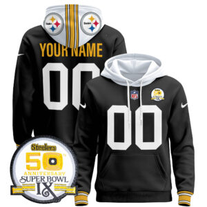 Steelers 2024 Custom Pullover Hoodie - All Stitched