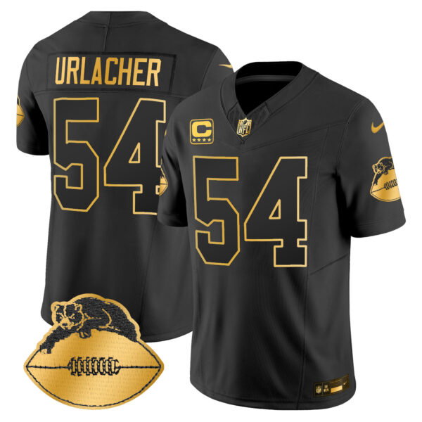 Men's Chicago Bears Throwback Gold Vapor Limited Jersey - All Stitched - Image 18