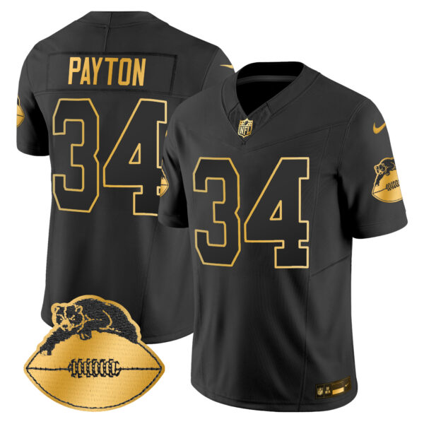 Men's Chicago Bears Throwback Gold Vapor Limited Jersey - All Stitched - Image 20