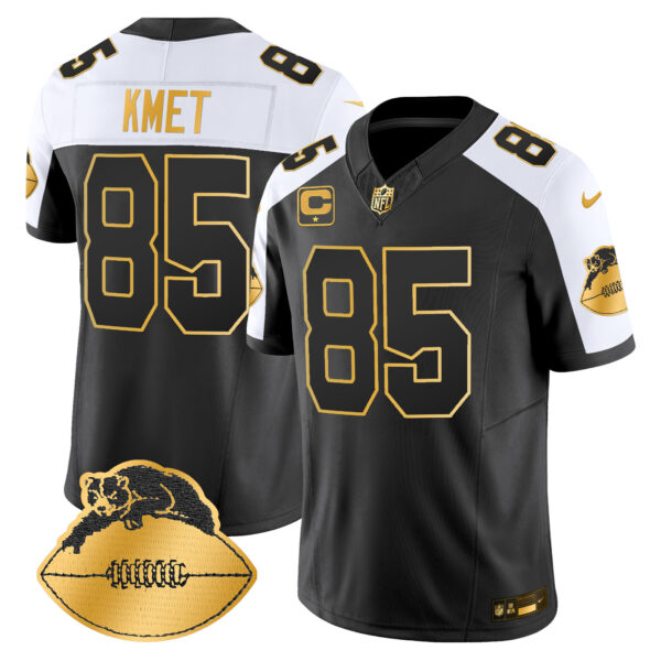 Men's Chicago Bears Throwback Gold Vapor Limited Jersey - All Stitched - Image 7