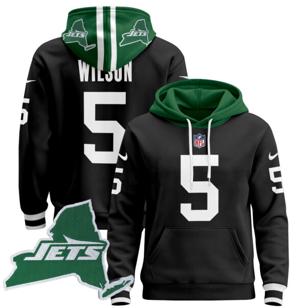 Men's New York Jets Home 2024 Pullover Hoodie - All Stitched - Image 18