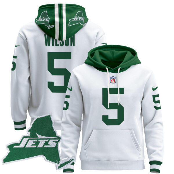 Men's New York Jets Home 2024 Pullover Hoodie - All Stitched - Image 11