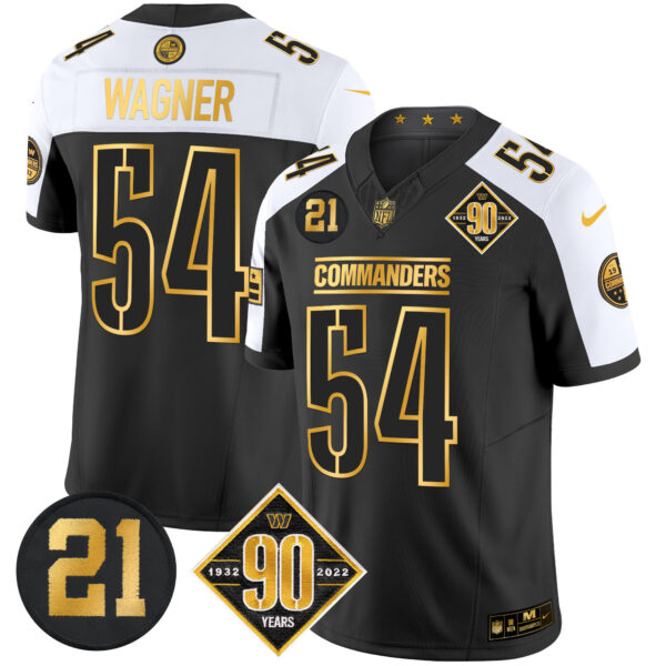 Men's Washington Commanders 90th & Sean Taylor Patch Gold Vapor Limited Jersey - All Stitched - Image 5