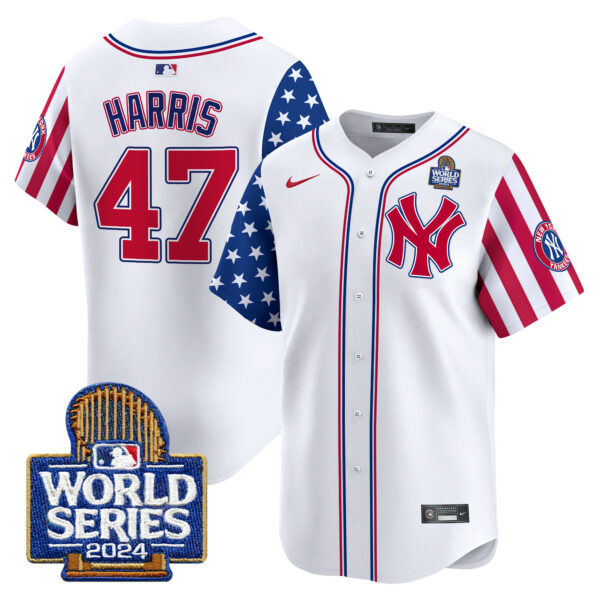 Men's Yankees American Style 2024 World Series Vapor Premier Limited Jersey V2 - All Stitched - Image 10