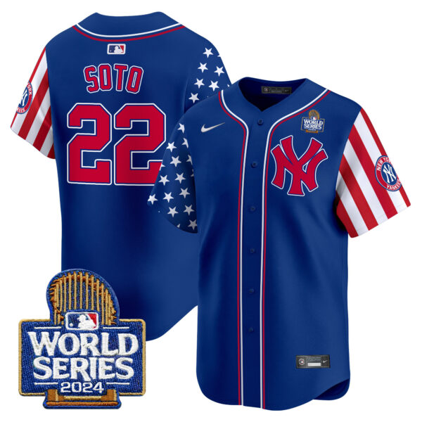 Men's Yankees American Style 2024 World Series Vapor Premier Limited Jersey V2 - All Stitched - Image 28