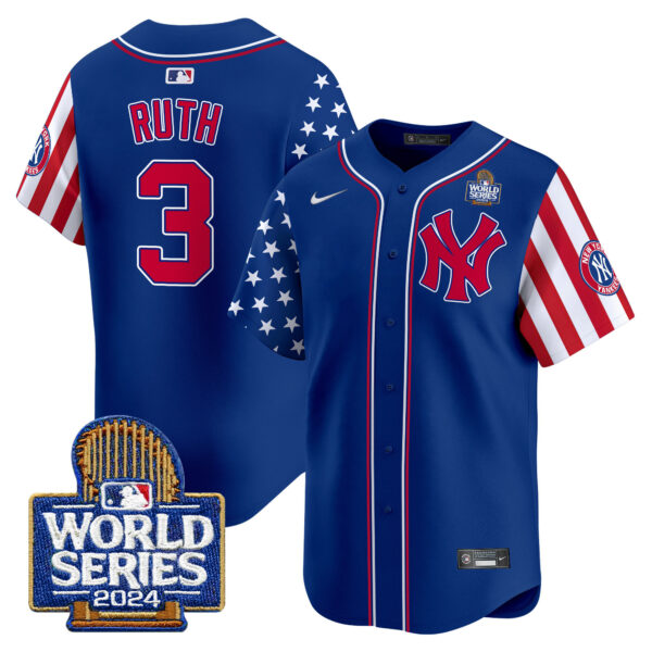 Men's Yankees American Style 2024 World Series Vapor Premier Limited Jersey V2 - All Stitched - Image 25