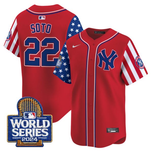 Men's Yankees American Style 2024 World Series Vapor Premier Limited Jersey - All Stitched - Image 17