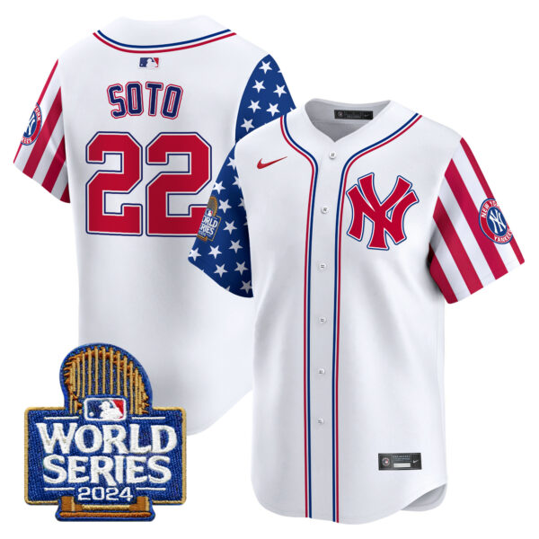 Men's Yankees American Style 2024 World Series Vapor Premier Limited Jersey - All Stitched - Image 6