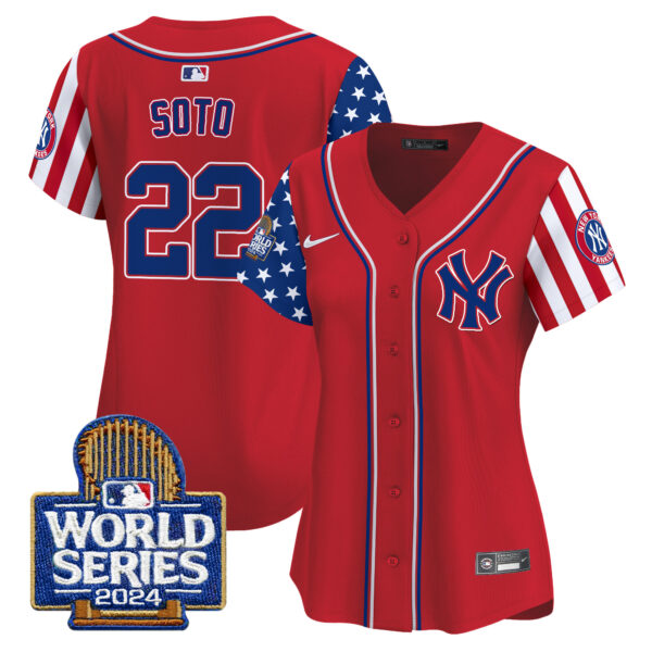 Women's Yankees American Style 2024 World Series Vapor Premier Limited Jersey - All Stitched - Image 17