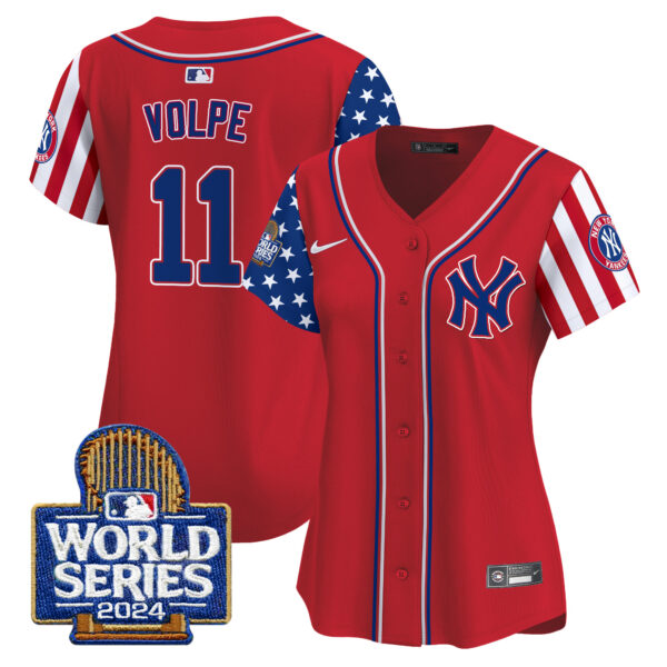 Women's Yankees American Style 2024 World Series Vapor Premier Limited Jersey - All Stitched - Image 13