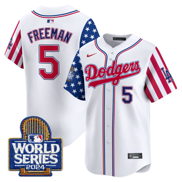 Men's Dodgers American Style 2024 World Series Vapor Premier Limited Jersey - All Stitched - Image 2