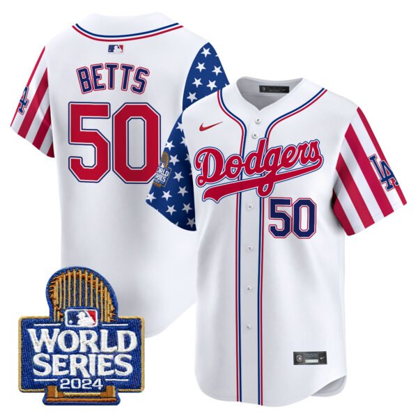 Men's Dodgers American Style 2024 World Series Vapor Premier Limited Jersey - All Stitched - Image 3