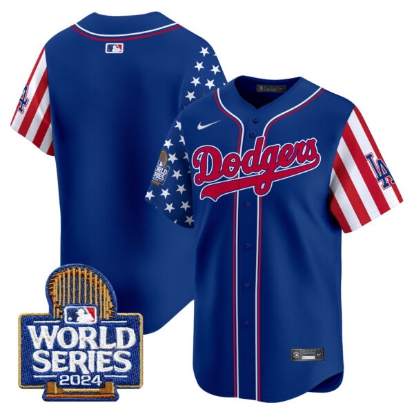 Men's Dodgers American Style 2024 World Series Vapor Premier Limited Jersey - All Stitched - Image 33