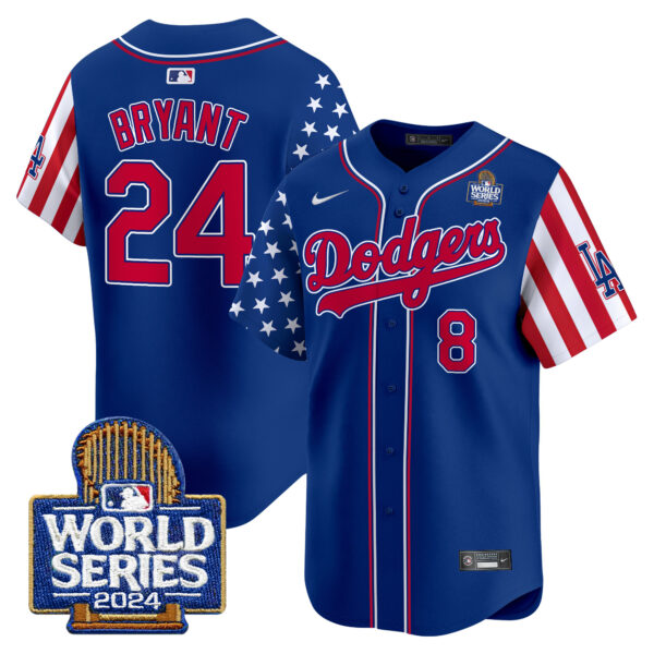 Men's Dodgers American Style 2024 World Series Vapor Premier Limited Jersey V2 - All Stitched - Image 26
