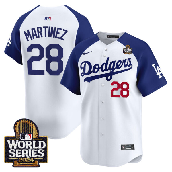 Men's Dodgers 2024 World Series Vapor Premier Limited Jersey V2 - All Stitched - Image 29