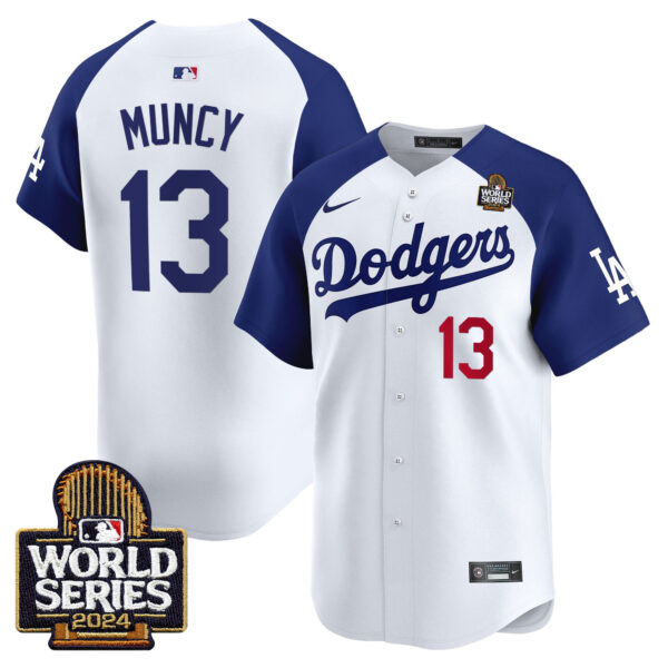 Men's Dodgers 2024 World Series Vapor Premier Limited Jersey V2 - All Stitched - Image 30
