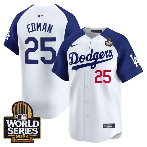 Men's Dodgers 2024 World Series Vapor Premier Limited Jersey V2 - All Stitched - Image 32