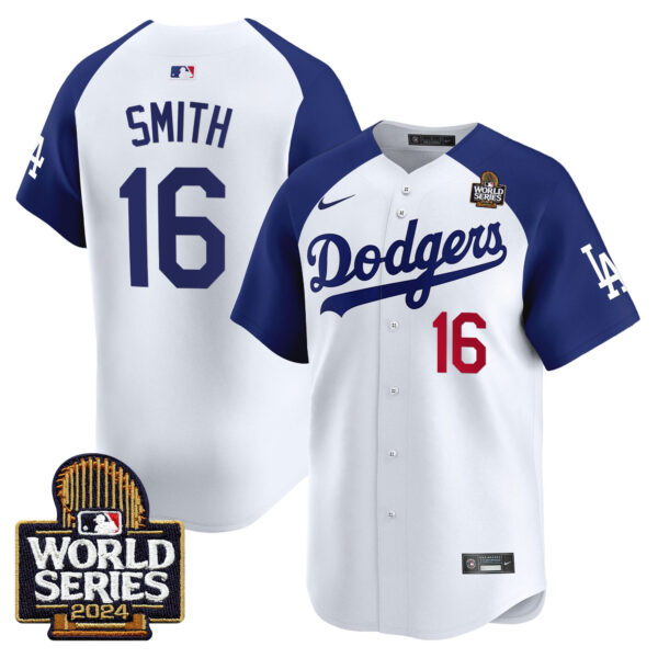 Men's Dodgers 2024 World Series Vapor Premier Limited Jersey V2 - All Stitched - Image 28