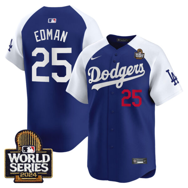 Men's Dodgers 2024 World Series Vapor Premier Limited Jersey V2 - All Stitched - Image 43