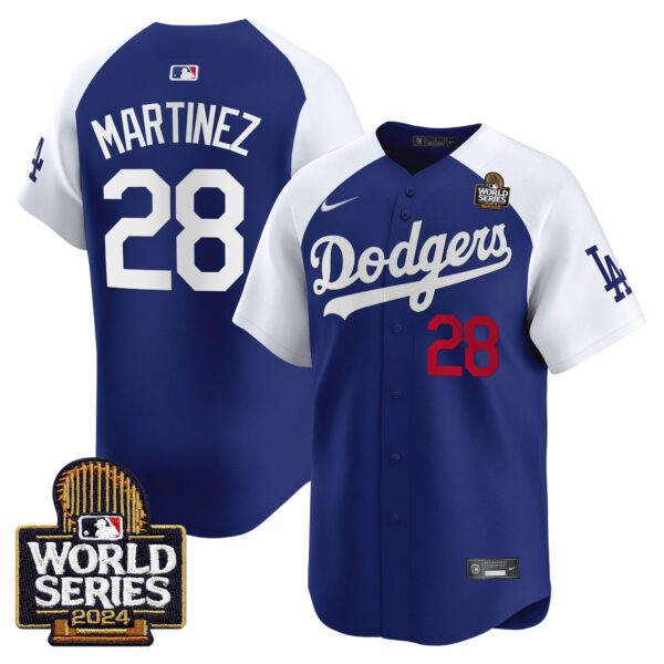 Men's Dodgers 2024 World Series Vapor Premier Limited Jersey V2 - All Stitched - Image 40