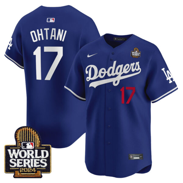 Men's Dodgers 2024 World Series Vapor Premier Limited Jersey V2 - All Stitched - Image 13