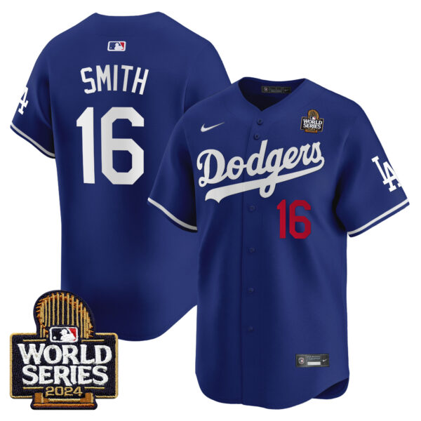 Men's Dodgers 2024 World Series Vapor Premier Limited Jersey V2 - All Stitched - Image 17