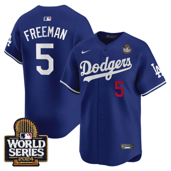 Men's Dodgers 2024 World Series Vapor Premier Limited Jersey V2 - All Stitched - Image 12