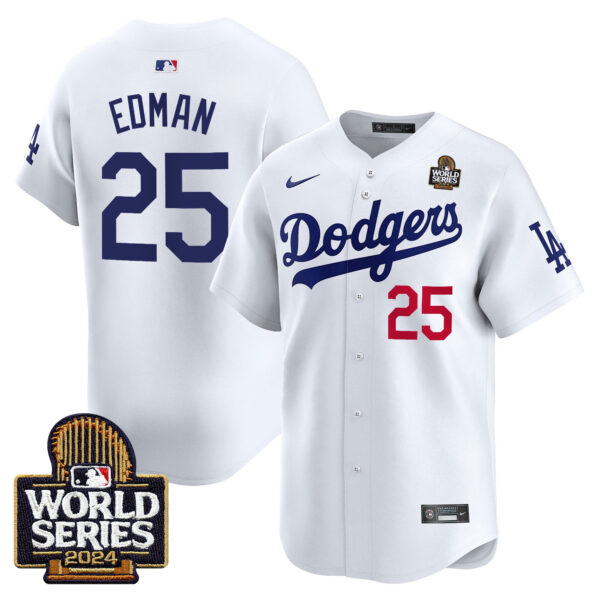 Men's Dodgers 2024 World Series Vapor Premier Limited Jersey V2 - All Stitched - Image 10
