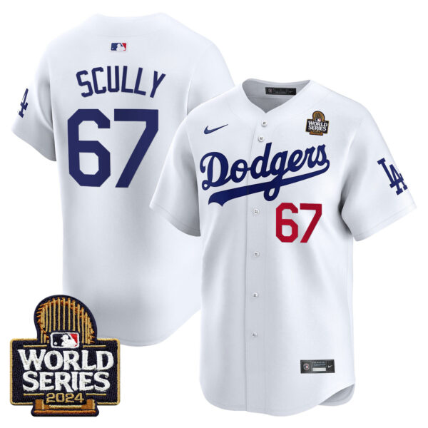 Men's Dodgers 2024 World Series Vapor Premier Limited Jersey V2 - All Stitched - Image 5