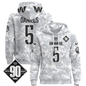 Washington Commanders 2024 Salute to Service Pullover Hoodie - All Stitched